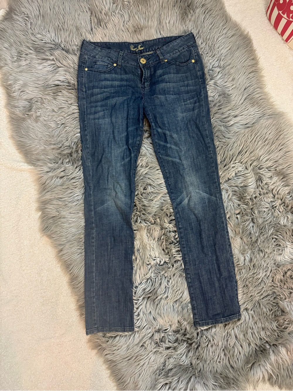 Guess Women's Dark Blue Straight Leg Jeans